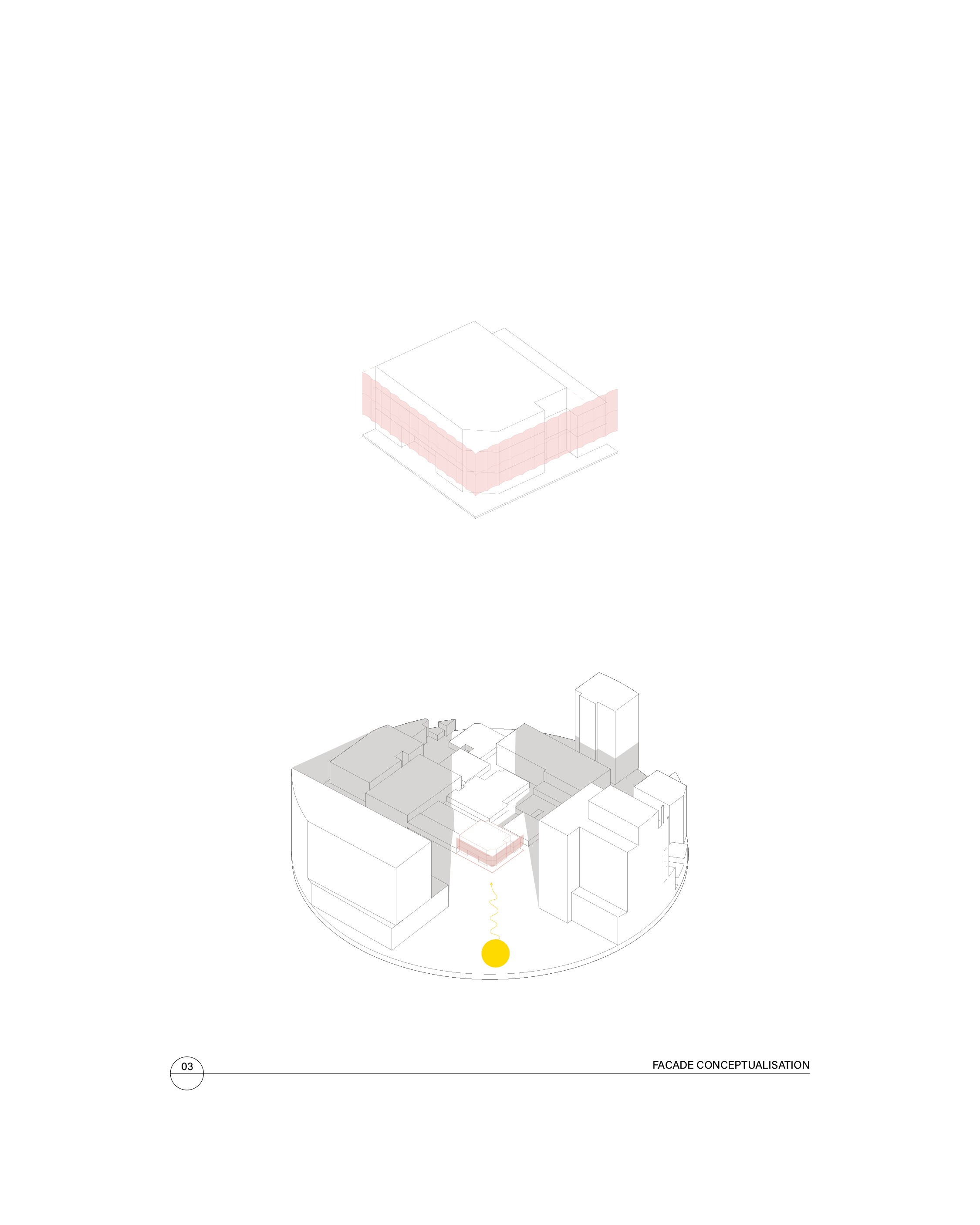 extracted axonometric section